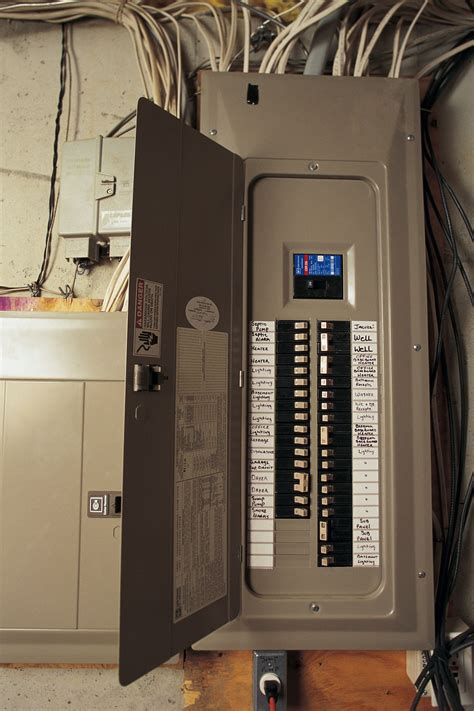 commercial electrical panel box|breaker box with breakers.